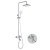 Душевая система со смесителем, лейкой и тропическим душем Силумин Accoona A8395 Душевая система со смесителем, лейкой и тропическим душем Силумин Accoona A8395