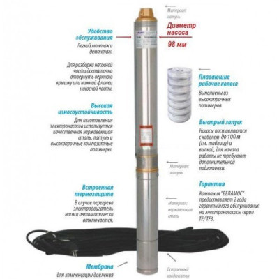 ����� ���������� ��������� ������������ TF -80 (4", 220�, 1000��, 5000�/�, 80�) ������ 50 �. BELAMOS