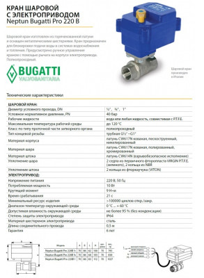 ���� ������� � ��������������� Neptun Bugatti Pro 220� 3/4 ������ ������