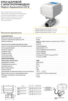 ���� ������� � ��������������� �� 220B 1" ������ ������